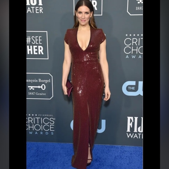 Haney Alessia Sequin Maxi Dress Gown 4 NWT - Picture 7 of 14